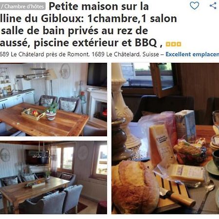 Petite Maison Sur La Colline Du Gibloux: 1Chambre,1 Salon Et Salle De Bain Prives Au Rez De Chausse, Piscine Exterieur Et Bbq , Le Chatelard  Экстерьер фото